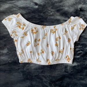 floral off the shoulder top